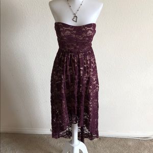 Jump apparel strapless lace dress. 3/4
